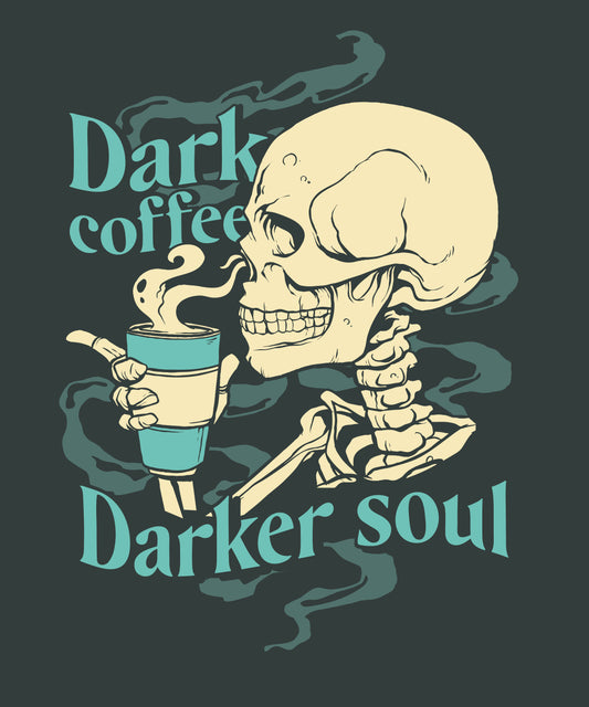 Dark Coffee Darker Soul. Drop Shoulder Oversized T-shirt 260 GSM